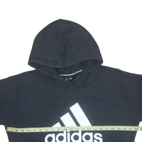 Womens UK Size M Adidas Black Pullover Hoodie