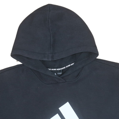 Womens UK Size M Adidas Black Pullover Hoodie