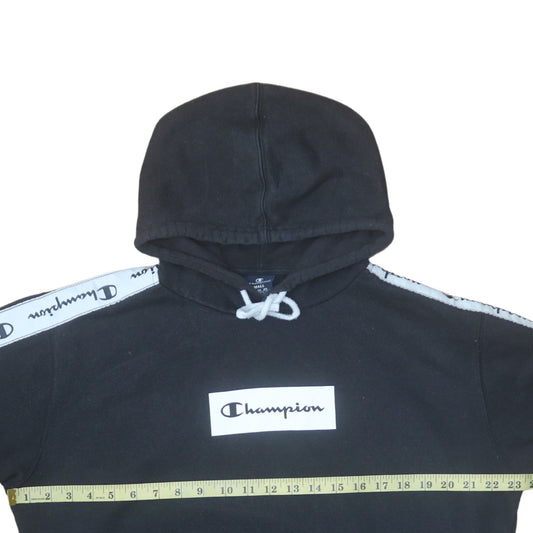 Womens UK Size S Champion Black Pullover Hoodie