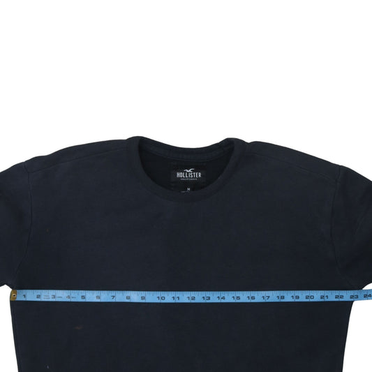 Mens UK Size M Hollister Black Pullover Sweatshirt