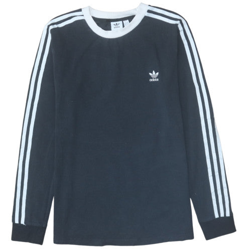 Additional front view of Adidas Women's Black Long Sleeve Crew Neck Jersey Top, size 16