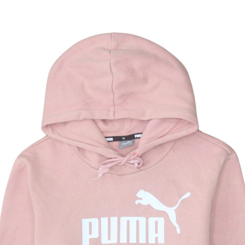 Womens UK Size M Puma Pink Pullover Hoodie