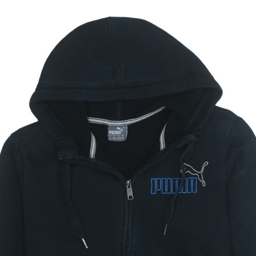 Mens UK Size M Puma Black Full Zip Hoodie
