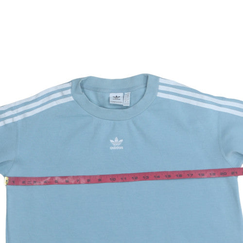 Womens UK Size 6 Adidas Blue Pullover Sweatshirt
