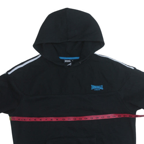 Mens UK Size L Lonsdale Black Pullover Hoodie