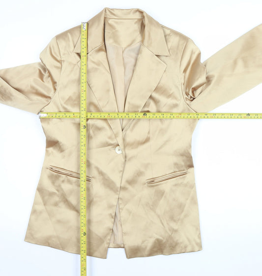 Womens UK Size 14 NL Collection Regular Beige Blazer