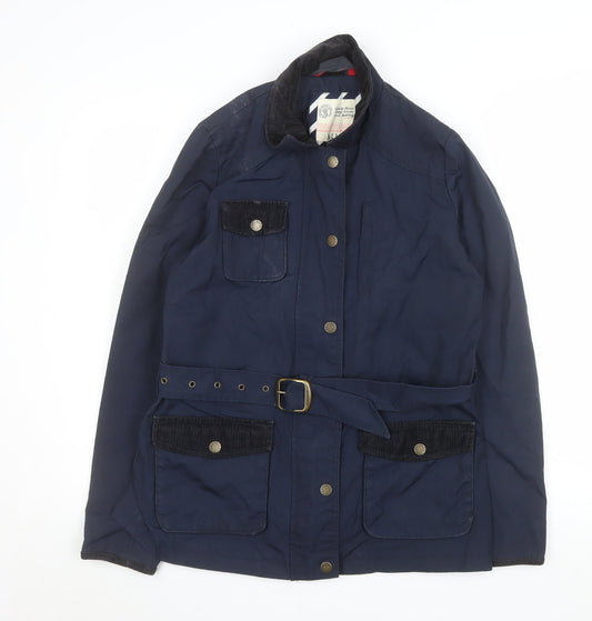 Womens UK Size 12 Fat Face Blue Parka Coat