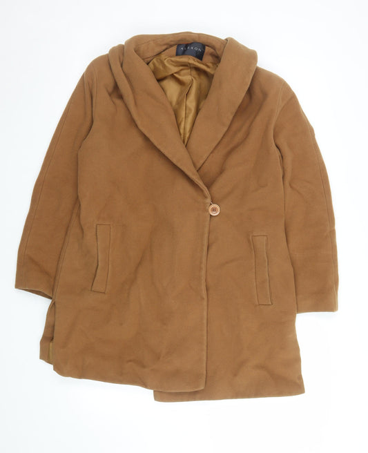 Womens UK Size 14 Alexon Brown Overcoat