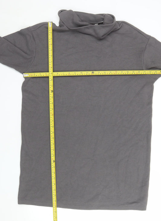 Marks and Spencer Women’s Grey Roll Neck Shift Dress Size 14