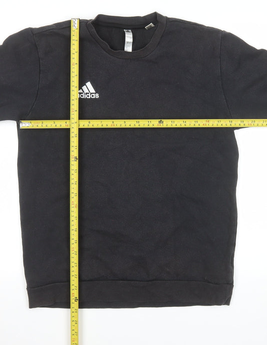 Mens UK Size S adidas Black Pullover Sweatshirt