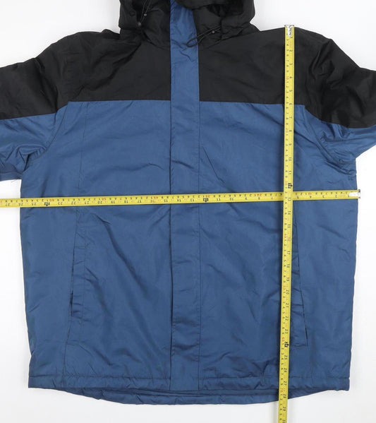 Mens UK Size L Crivit Blue Windbreaker Coat