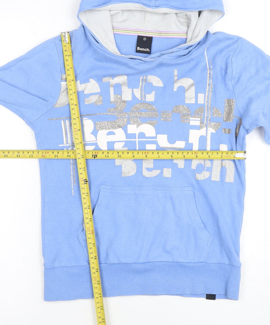 Womens UK Size M Bench Blue Pullover Hoodie