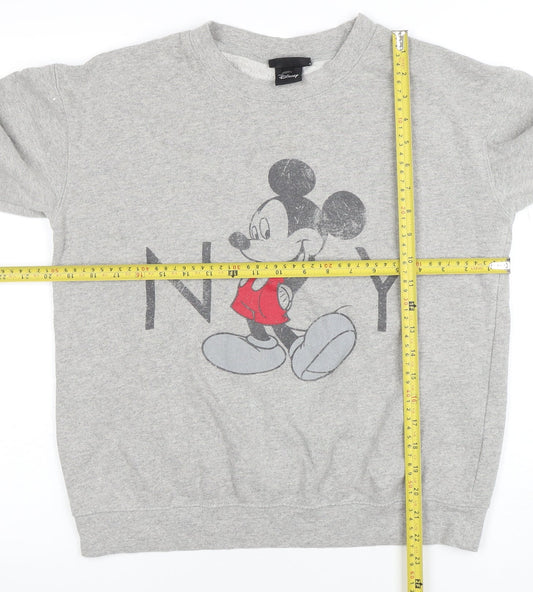 Womens UK Size 8 Topshop Grey Pullover Sweatshirt