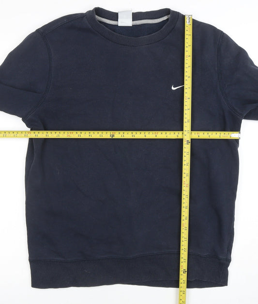 Mens UK Size M Nike Blue Pullover Sweatshirt