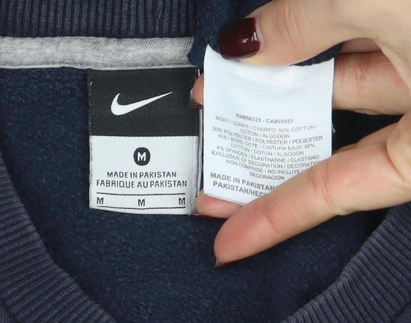 Mens UK Size M Nike Blue Pullover Sweatshirt