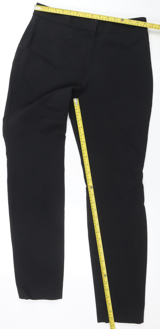H&M Womens Black Slim Fit Stretch Trousers Size 14