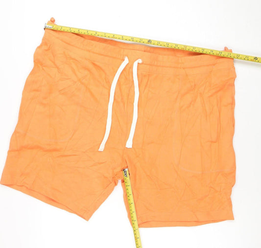 Marks and Spencer Men's Orange 3XL Jersey Sweat Shorts