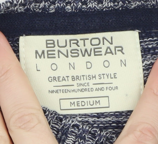 Mens UK Size M Burton Menswear London Blue Pullover Jumper