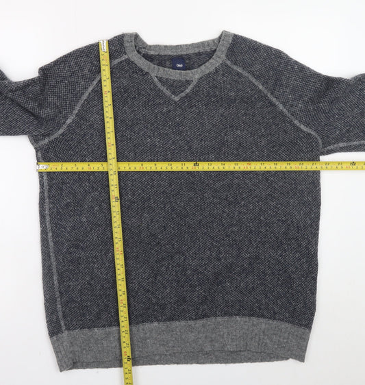 Mens UK Size M Gap Grey Pullover Jumper