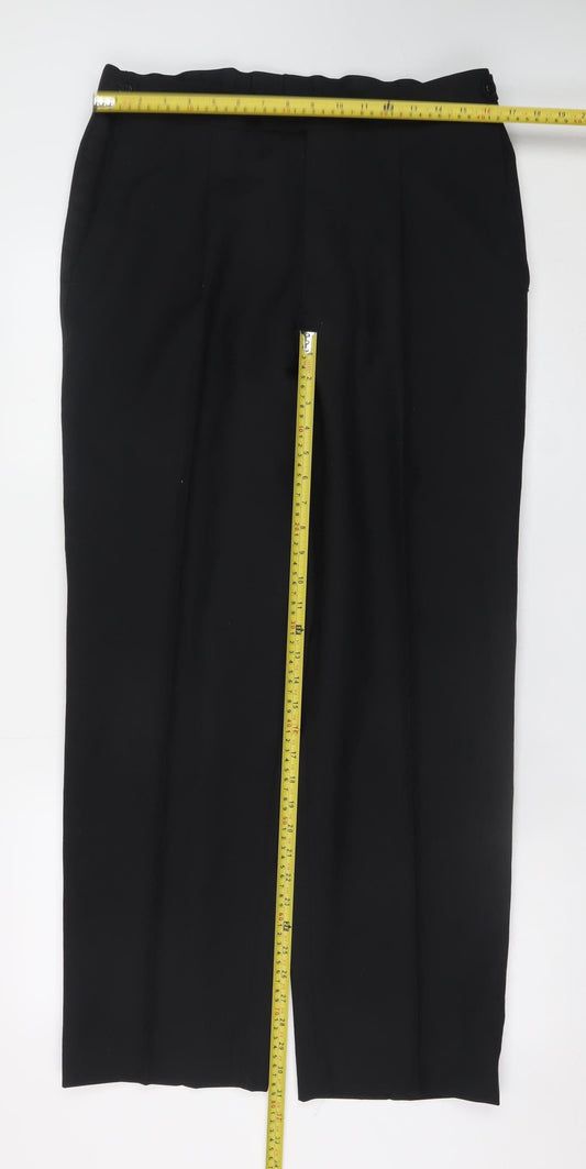 Mens UK Size 36 in Drescott Classic Fit Dress Pants Black Trousers