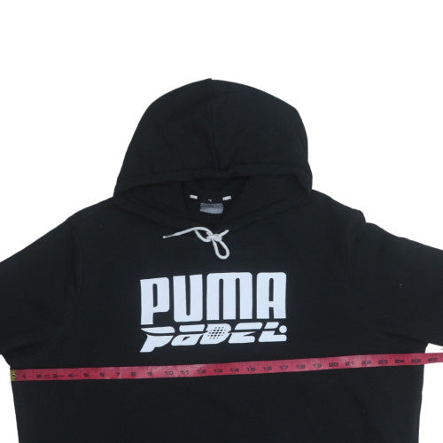 Mens UK Size L Puma Black Pullover Hoodie