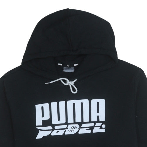 Mens UK Size L Puma Black Pullover Hoodie