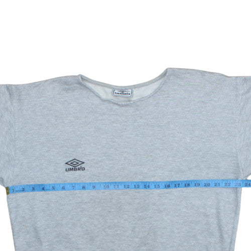 Mens UK Size L Umbro Grey Pullover Sweatshirt