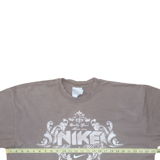 Nike Men's Brown 2XL Sportswear Graphic Print Cotton T-Shirt