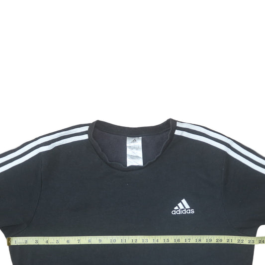 Mens UK Size L Adidas Black Pullover Sweatshirt