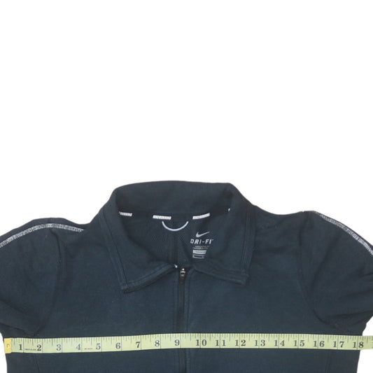 Womens UK Size M Nike Black Full Zip Hoodie