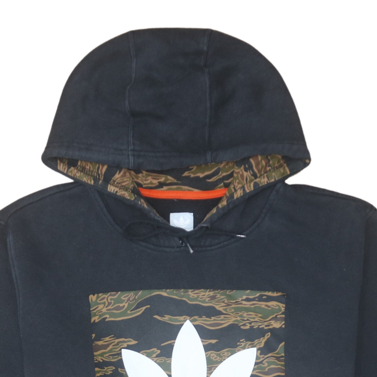 Mens UK Size M Adidas Black Pullover Hoodie
