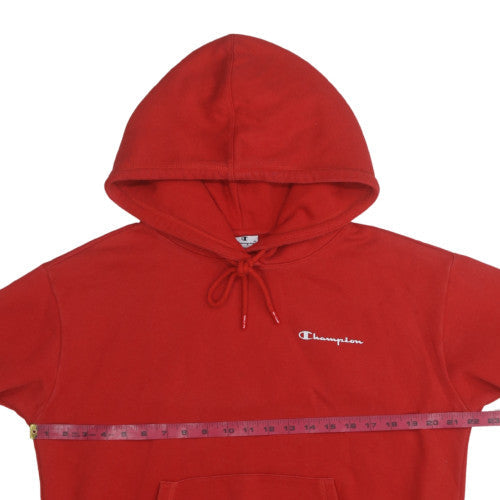 Womens UK Size M Champion Red Pullover Hoodie