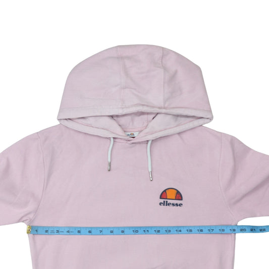 Womens UK Size S Ellesse Pink Pullover Hoodie