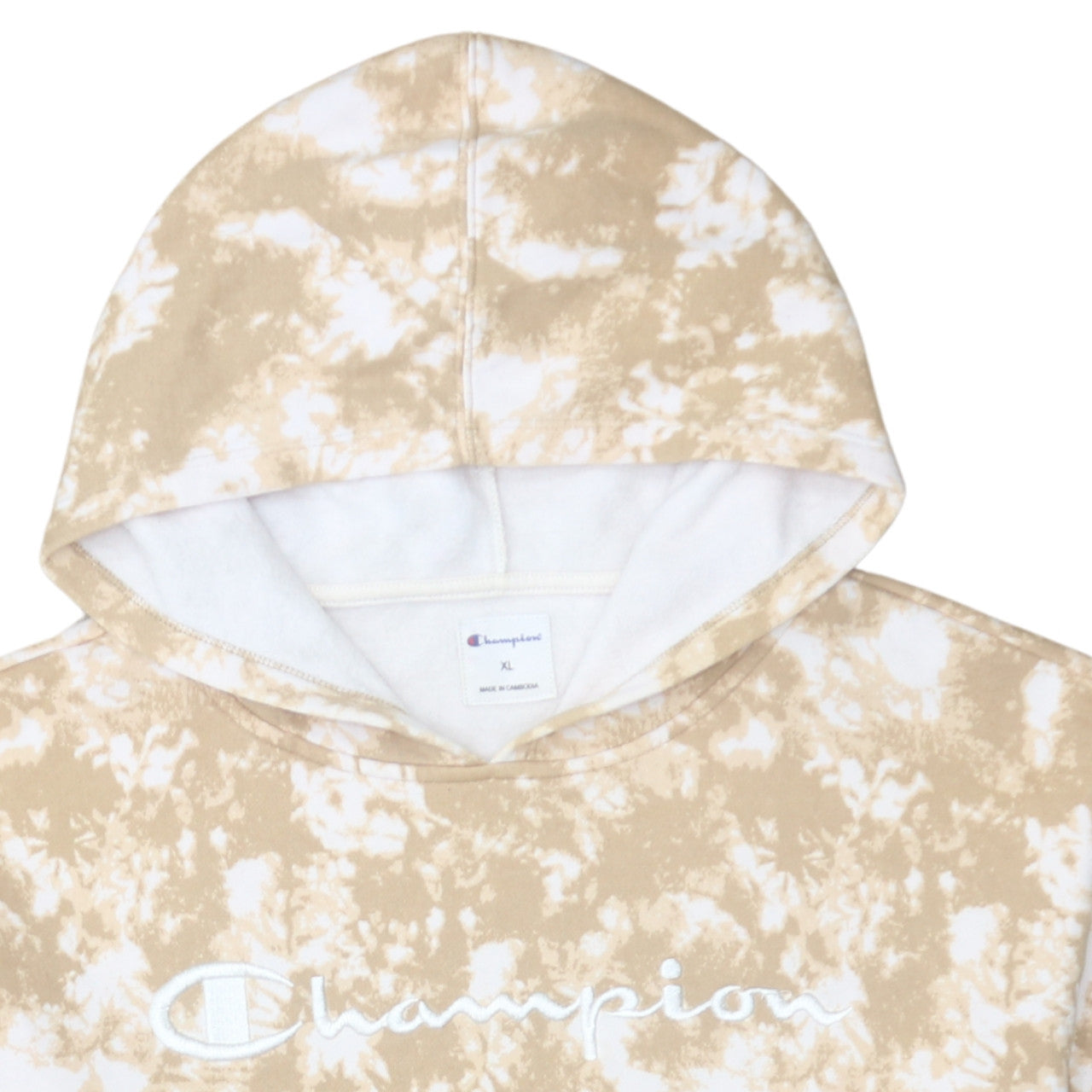 Womens UK Size XL Champion Beige Pullover Hoodie