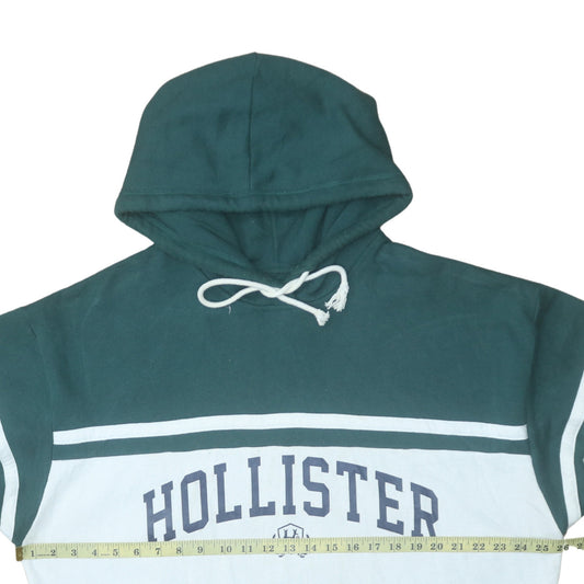 Mens UK Size L Hollister Green Pullover Hoodie