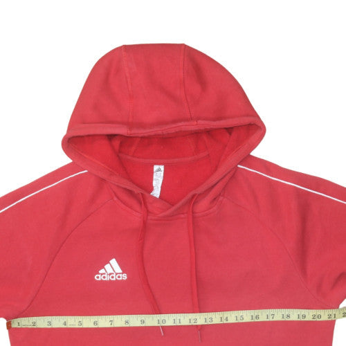 Mens UK Size M Adidas Red Pullover Hoodie