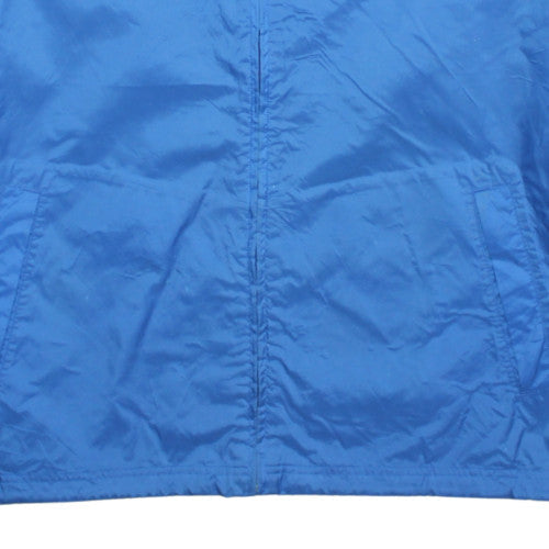 Puma Men's Blue Hooded Windbreaker Jacket XL Lightweight Sports