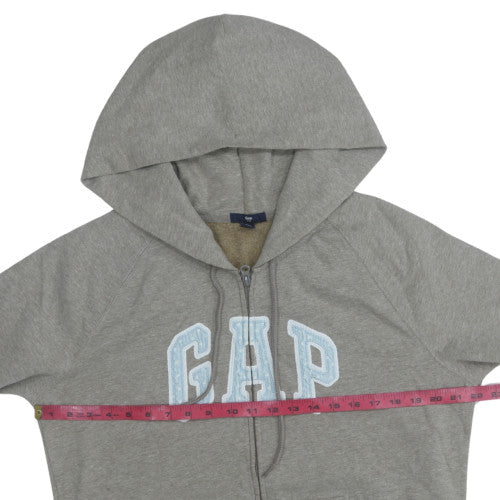 Womens UK Size 2XL GAP Grey Full Zip Hoodie
