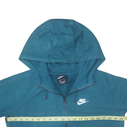 Mens UK Size S Nike Blue Full Zip Hoodie