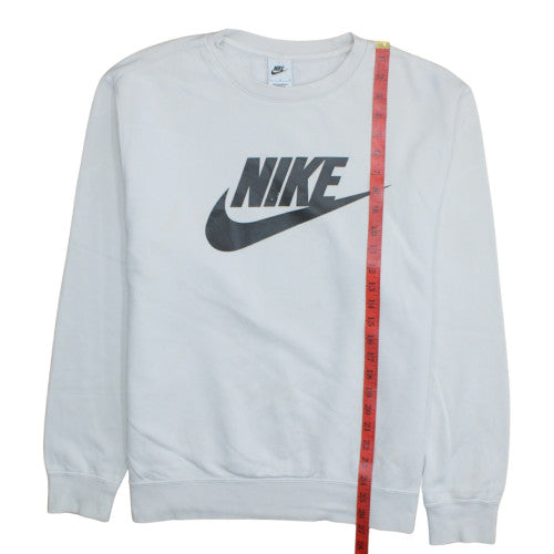 Womens UK Size L Nike White Pullover Sweatshirt