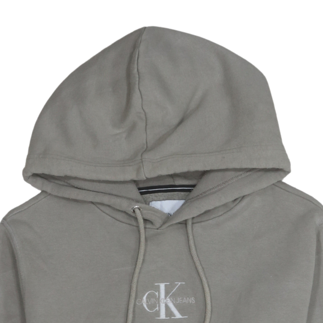 Mens UK Size M Calvin Klein Jeans Grey Pullover Hoodie