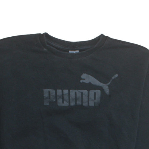 Womens UK Size M Puma Black Pullover Sweatshirt