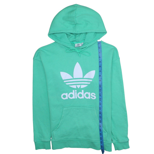 Womens UK Size XS Adidas Green Pullover Hoodie