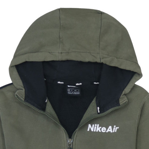 Mens UK Size XS Nike Green Full Zip Hoodie