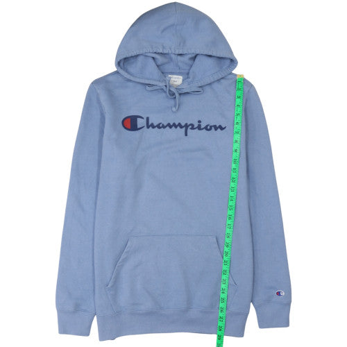 Mens UK Size M Champion Blue Pullover Hoodie