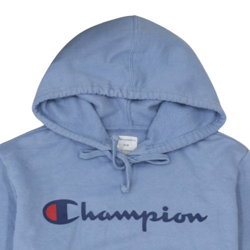 Mens UK Size M Champion Blue Pullover Hoodie