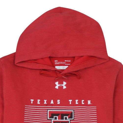 Mens UK Size M Under Armour Red Pullover Hoodie