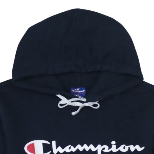 Mens UK Size S Champion Blue Pullover Hoodie