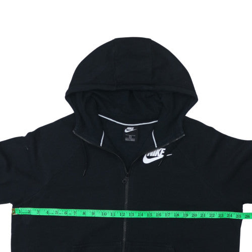 Womens UK Size XL Nike Black Full Zip Hoodie