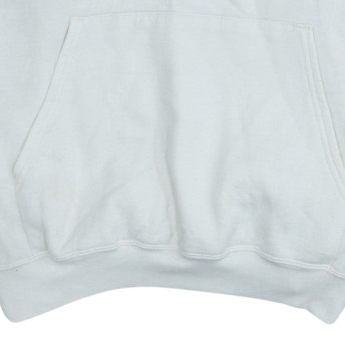 Mens UK Size L Champion White Pullover Hoodie